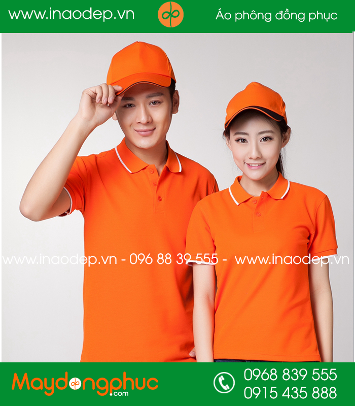 Áo phông đồng phục màu Cam